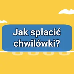 Grafika z pytaniem "Jak spłacić chwilówki?". Czy Vivigo można splacić na raty? Sylwetka człowieka idzie w stronę niebieskiego prostokąta.