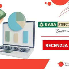 Czy Kasa Stefczyka konsoliduje chwilówki? Sprawdź recenzję na laptopie z wykresami i pieniędzmi.