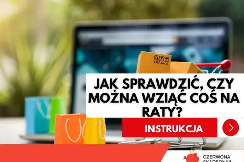 Zakupy na raty dla zadłużonych? Sprawdź, czy to możliwe. Laptop, zakupy i instrukcja.